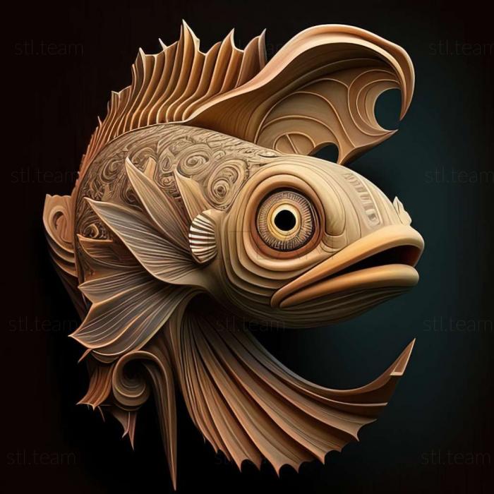 3D model Comet fish fish (STL)